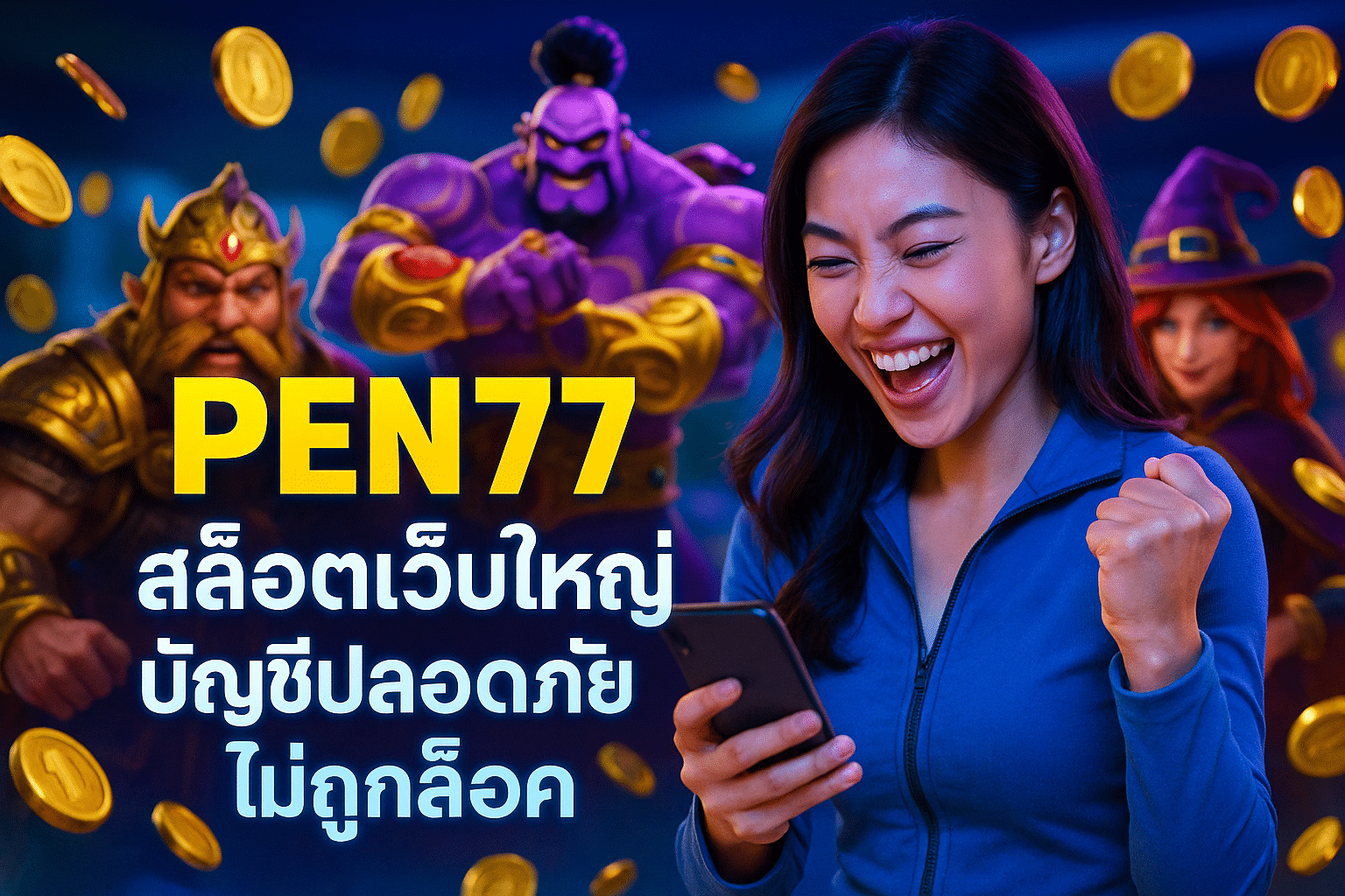PEN77 สล็อตเว็บใหญ่ บัญชีปลอดภัย ไม่ถูกล็อค