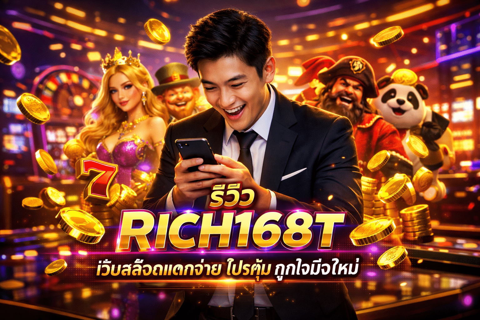 รีวิว RICH168T เว็บสล็อตแตกง่าย โปรคุ้ม ถูกใจมือใหม่